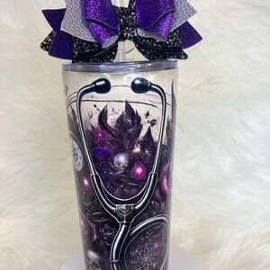 Adorable Gothic NURSE 20 oz insulated tumbler. Perfect gift for any Nurse!
